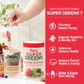 Bio -Energiepulverpilze Super Greens Berry Pulver